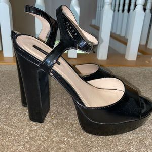 Black high heel
